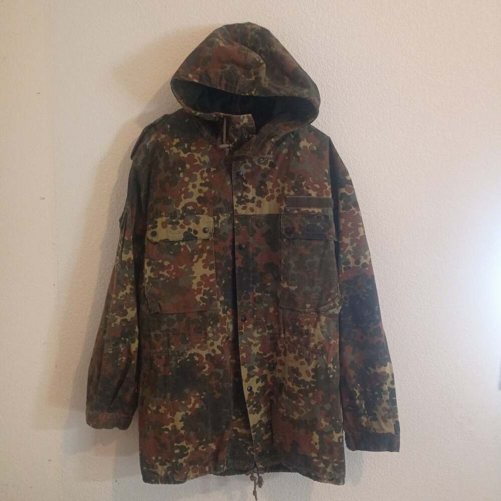 German Military Flecktarn Camo Field Jacket Parka